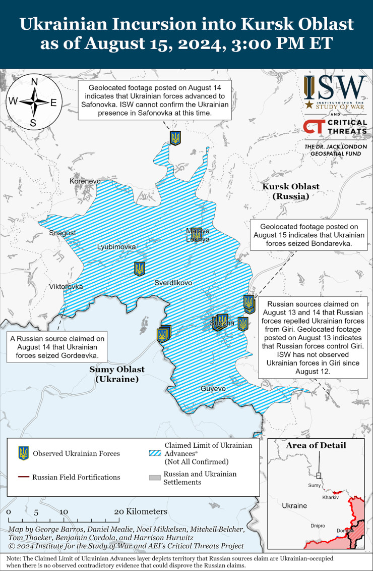 Източник: Институт за изучаване на войната (ISW)