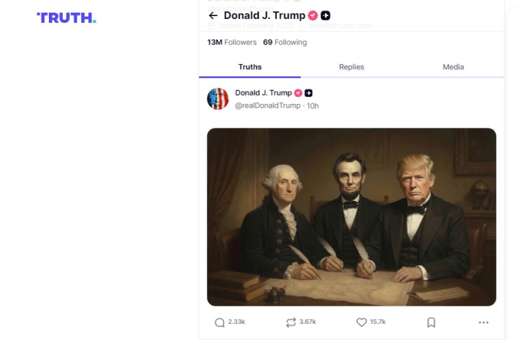 Източник: truthsocial.com/@realDonaldTrump