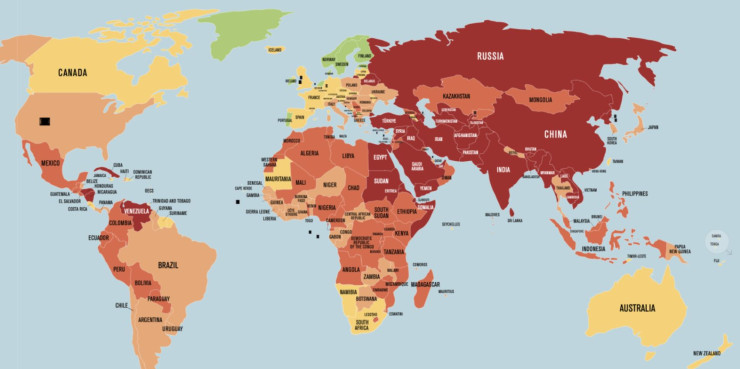 Графика: Репортери без граници