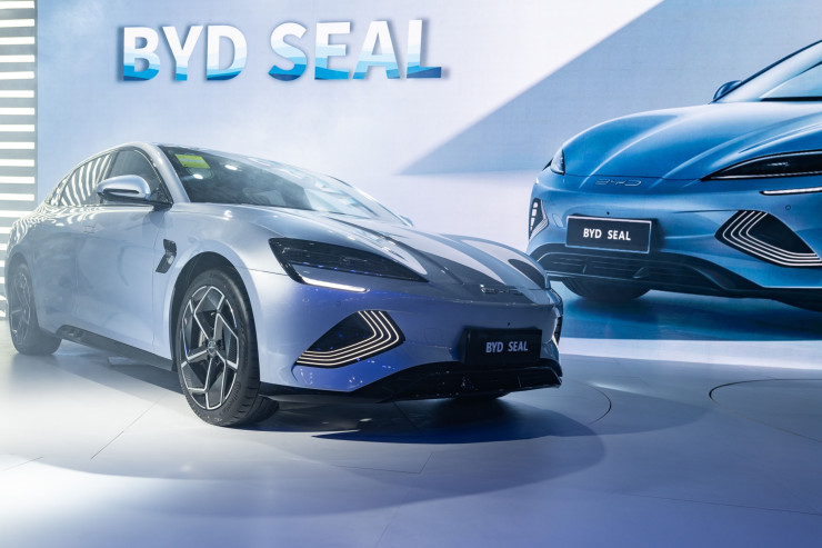 Електрическият модел на BYD Seal. Снимка: Bloomberg