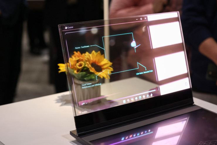 Концептуалният ThinkBook лаптоп на Lenovo. Снимка: Angel Garcia/Bloomberg