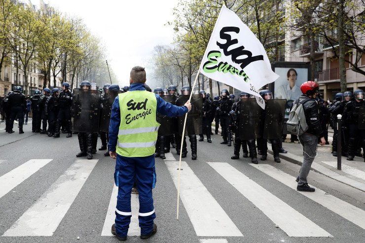 Пореден ден от протестите в цяла Франция. Снимка: ЕРА