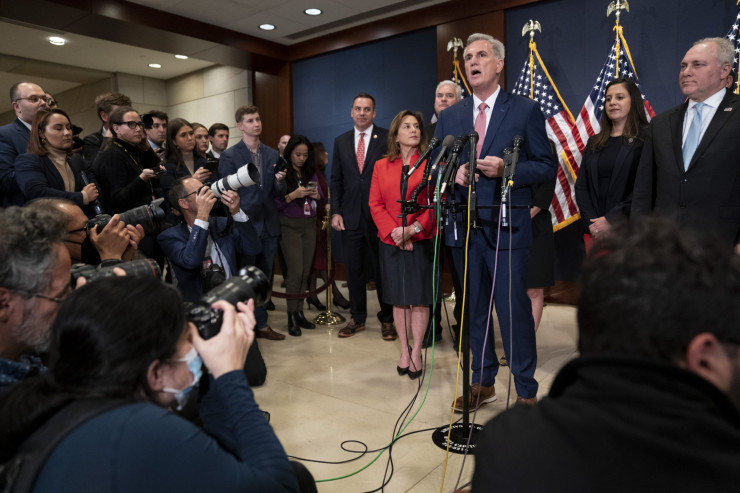 Калифорнийският конгресмен Кевин Маккарти може да стане председател на Камарата на представителите. Снимка: Bloomberg