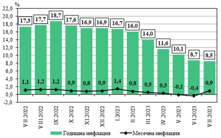 Графика: Национален статистически институт