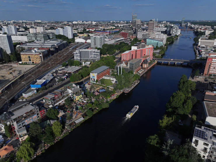 Коритото на река Шпрее, която пресича Берлин. Източник: Bloomberg L.P.