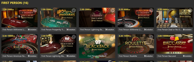 Казино игри на живо от първо лице
