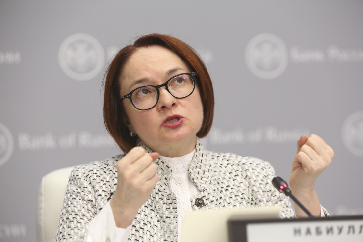 Гуверньорката на руската централна банка Елвира Набиулина наскоро се обяви за отваряне на канал за обмен на акции за западните инвеститори. Снимка: Bloomberg