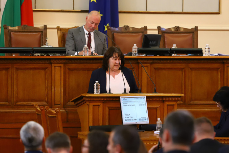 Служебният финансов министър Росица Велкова. Снимка: БГНЕС/НАДЕЖДА ПЕЕВА