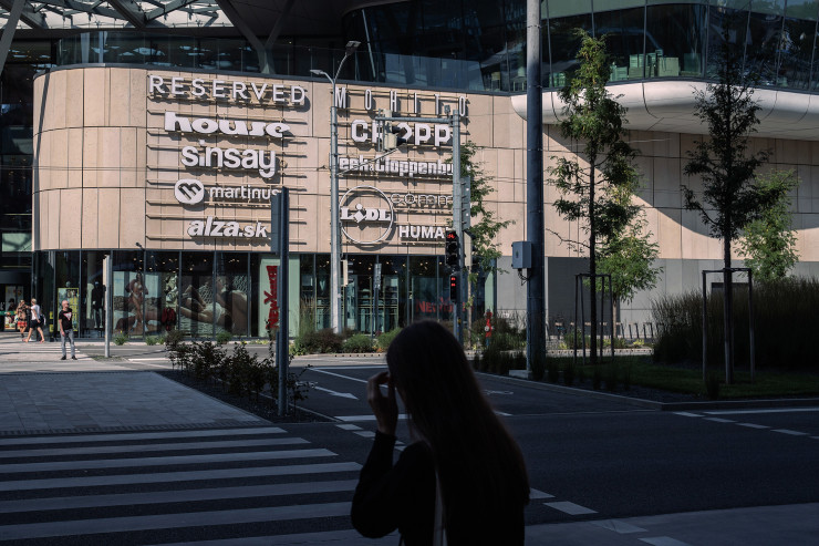 Търговският център Nivy в Братислава. Снимка: Michaela Nagyidaiova/Bloomberg