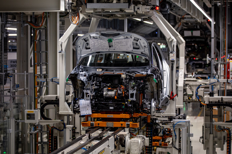 Заводът на VW в Цвикау. Снимка:  EPA/MARTIN DIVISEK