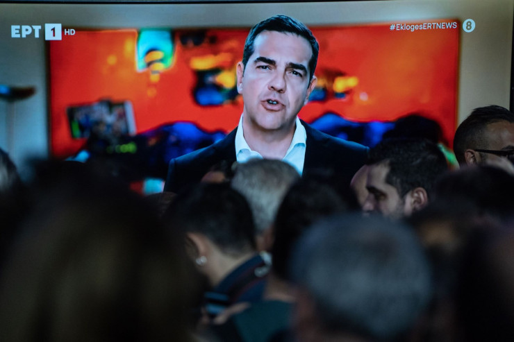 Лидерът на основната опозиционна партия в Гърция "Сириза" Алексис Ципрас. Снимка: Nick Paleologos/Bloomberg