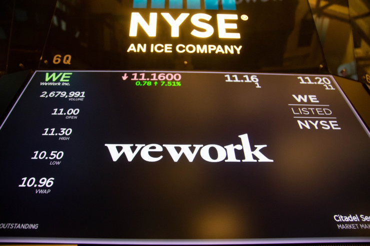 WeWork излезе на борсата през есента на 2021 г. Снимка: Bloomberg