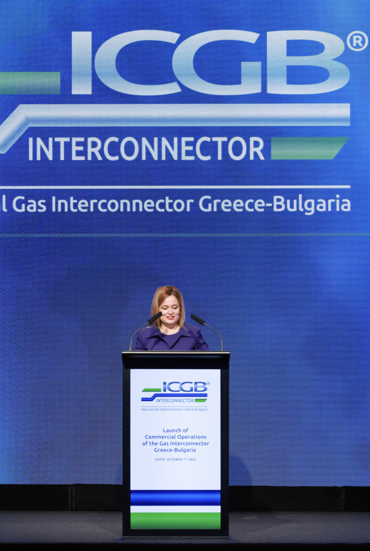 Изпълнителният директор на ICGB Теодора Георгиева. Снимка: IGB