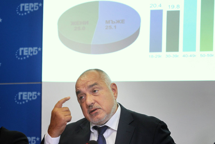 Лидерът на ГЕРБ Бойко Борисов. Снимка: Димитър Кьосемарлиев, Investor Media Group