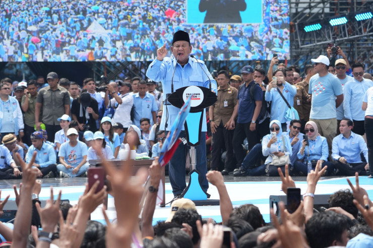 Фаворитът на предстоящите избори за президент в Индонезия - Прабово Субианто. Снимка: Bloomberg L.P.