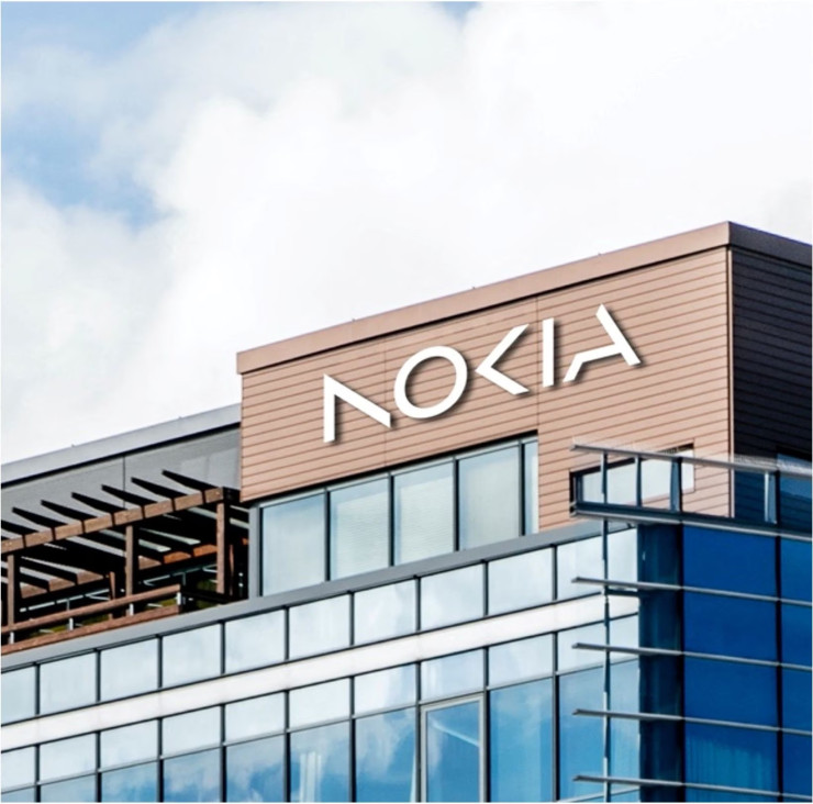 Новото лого вече е сложено на централата на Nokia. Снимка: Nokia