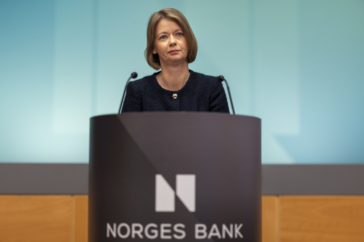 Новият управител на Норвежката централна банка Ида Волден Бахе. Fredrik Solstad/Bloomberg	