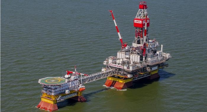 Филановското находище в Каспийско море. Снимка: "Лукойл"