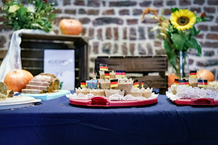 Мъфини и друга храна на събитието на "Алтернатива за Германия". Снимка: Ben Kilb/Bloomberg