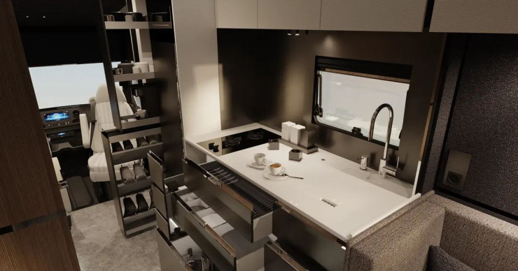 Кухнята в кемпера HIP 4Family. Снимка: HIP Campers