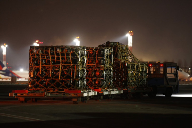 Военна техника за Украйна. Снимка: Bloomberg