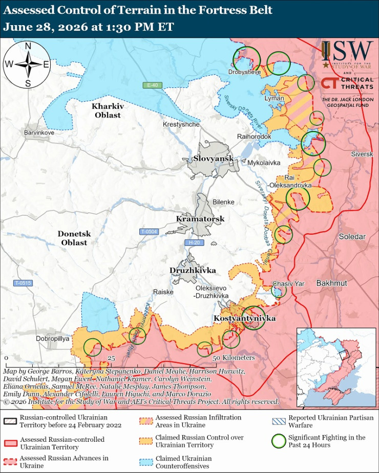 Източник: Институт за изучаване на войната (ISW)
