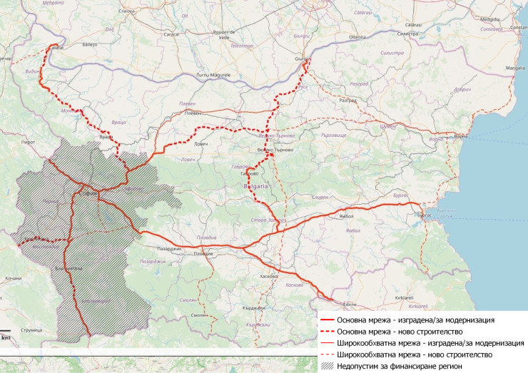 Карта: Министерство на транспорта и съобщенията