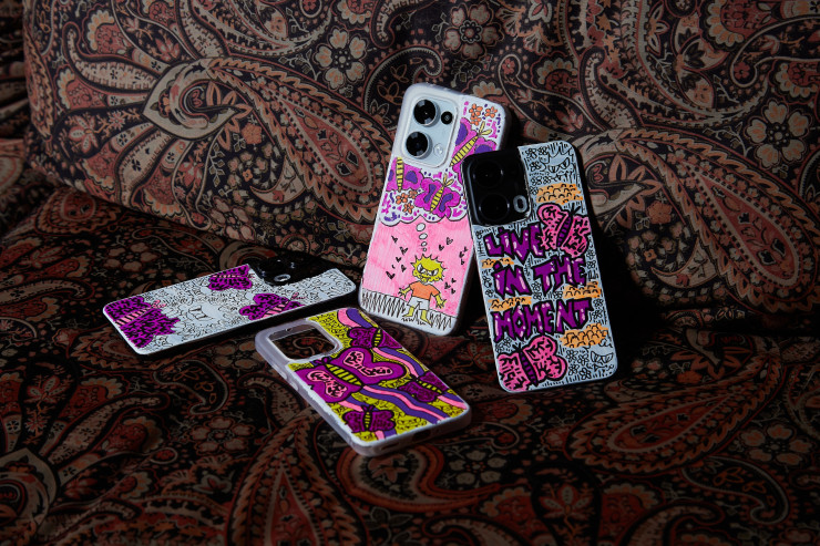 Кейсовете за серията Reno13 по дизайн на Давиде Вавала. Снимка: Oppo