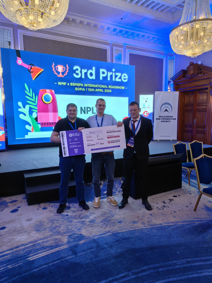 NAPLOY на трето място. Снимка: ИАНМСП