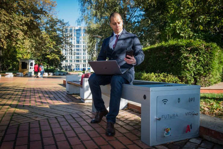 Свободни Wi-Fi зони за гражданите и гостите на София изградиха Столична община и А1 в три парка. Снимка: А1 България