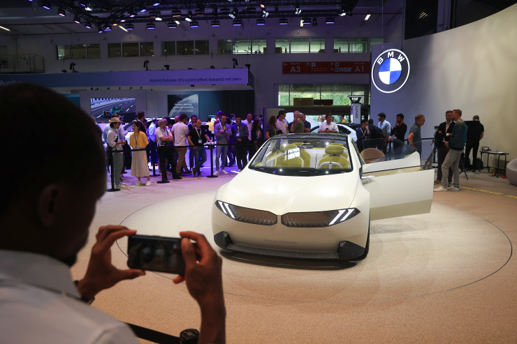 Електрическият седан Neue Klasse. Снимка: Bloomberg L.P.