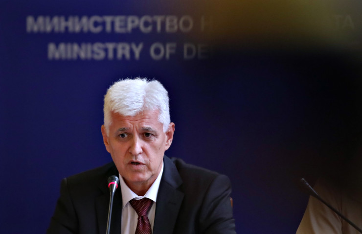 Министърът на отбраната Димитър Стоянов представя на 10 август 2022 г. приоритетите в своята работа и екипа си. Снимка: БГНЕС/СПАСИЯНА СЕРГИЕВА