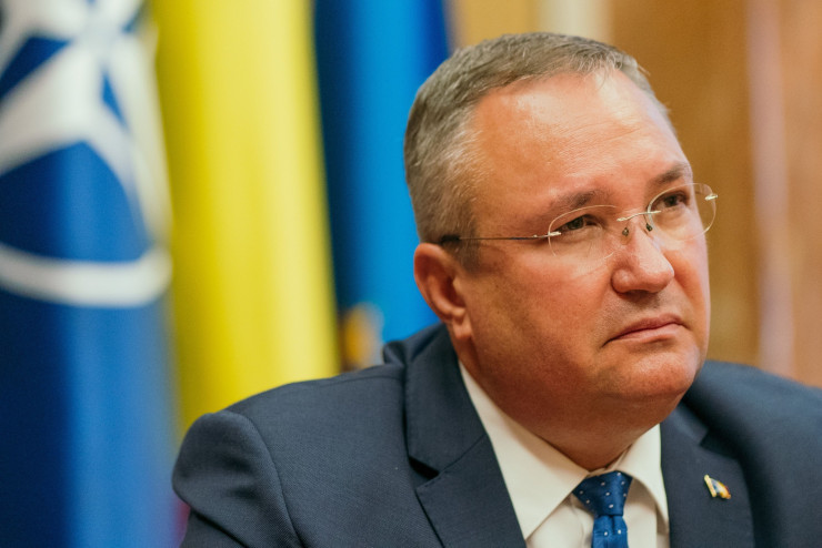 Николае Чука в кабинета си в Букурещ. Снимка: Bloomberg LP