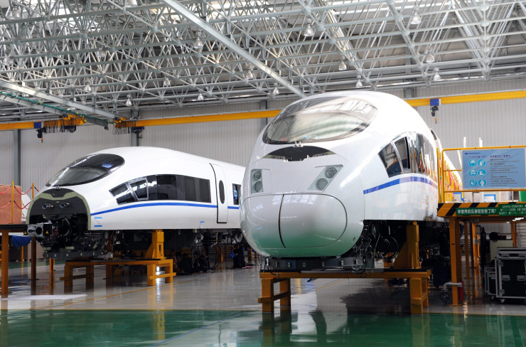 Завод на китайския жп концерн. Снимка: PETER TREBITSCH HUNGARY OUT