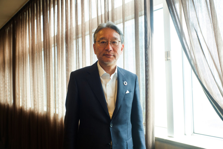 Главният изпълнителен директор на Honda Тошихиро Мибе. Снимка: Kentaro Takahashi/Bloomberg
