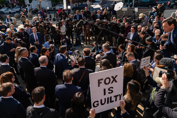 Делото срещу Fox беше следено с голям интерес. Снимка: Bloomberg