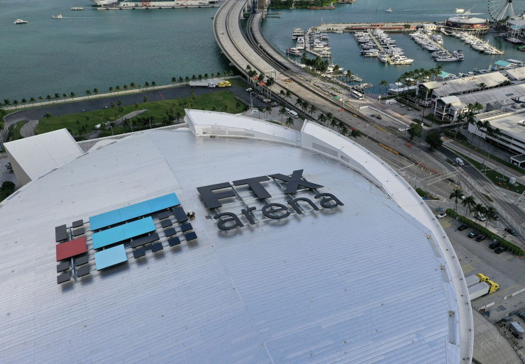  FTX Arena в Маями. Снимка: Bloomberg