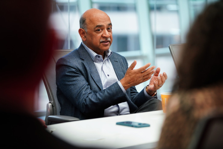 Главният изпълнителен директор на International Business Machines Corp. (IBM) Арвинд Кришна. Снимка: Bloomberg