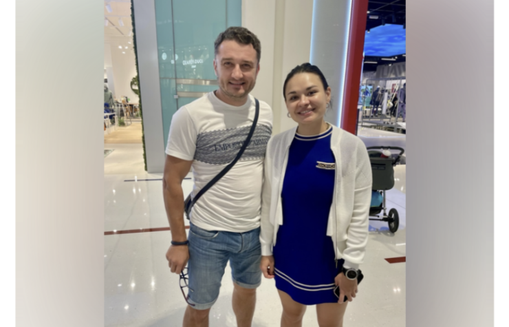 Денис Долшенко и Ксения Шойгу очевидно са се срещнали в Дубай. Снимка: В Контакте