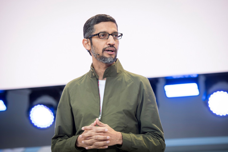 Главният изпълнителен директор на Google и Alphabet Сундар Пичай. Снимка: Bloomberg