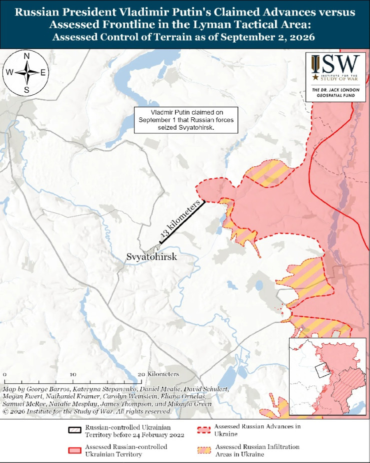 Графика: Институт за изучаване на войната (ISW)