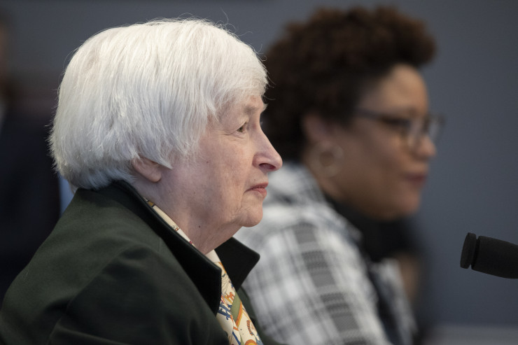 Финансовият министър на САЩ Джанет Йелън. Снимка:  EPA/ERIK S. LESSER