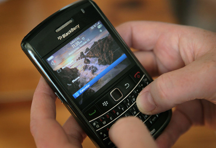 Телефон Blackberry. Изображение: Scott Olson/Getty Images