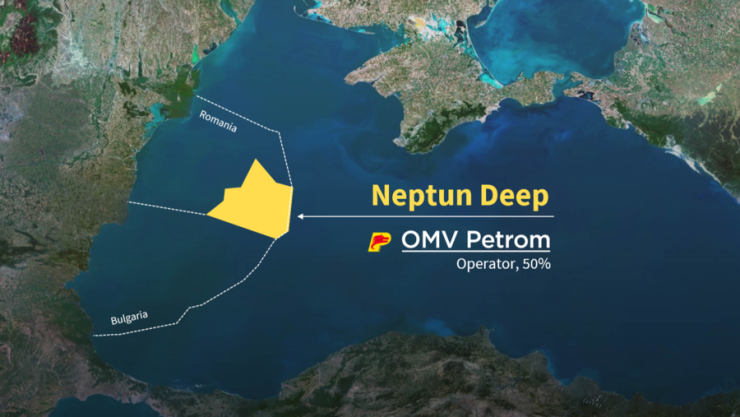 Находището Neptun Deep в Румъния, чийто оператор е OMV Petrom. Източник: OMV Petrom