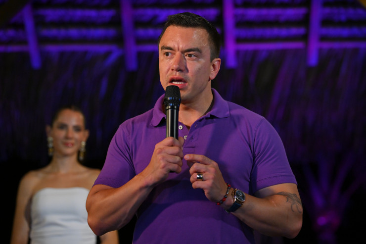 Даниел Нобоа. Снимка: Vicente Gaibor/Bloomberg